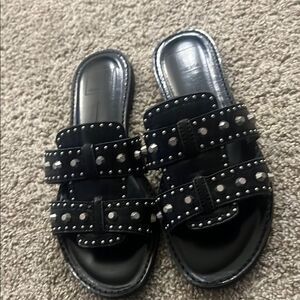 Dolce Vita Black Studded Flats